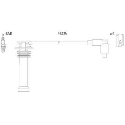 Hitachi YS6F12287B1A Zündkabelsatz - Zündsystem Hitachi YS6F12287B1A Zündkabelsatz - Zündsystem