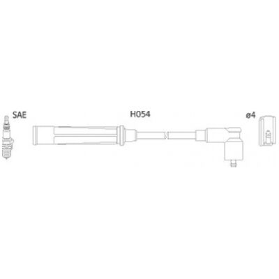 Hitachi 134676 Zündkabelsatz - Für Ford Fiesta 4-türer, Ka 3-türer Hitachi 134676 Zündkabelsatz - Für Ford Fiesta 4-türer, Ka 3-türer