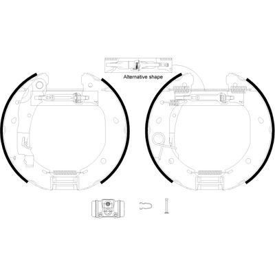 Textar Bremsbacken Set - Trommelbremsen - 84060900 Textar Bremsbacken Set - Trommelbremsen - 84060900