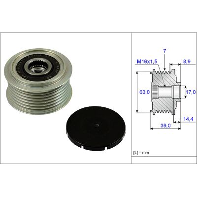 INA 535 0245 10 Lichtmaschine Riemenscheibe - Riemenscheibe INA 535 0245 10 Lichtmaschine Riemenscheibe - Riemenscheibe