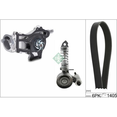 Ina Wasserpumpe + Keilrippenriemensatz 529033630 Für Vaughall Chevrolet Ina Wasserpumpe + Keilrippenriemensatz 529033630 Für Vaughall Chevrolet