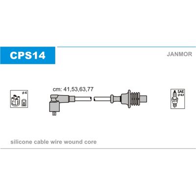 Janmor CPS14 Zündkabelsatz - Zündsystem Janmor CPS14 Zündkabelsatz - Zündsystem
