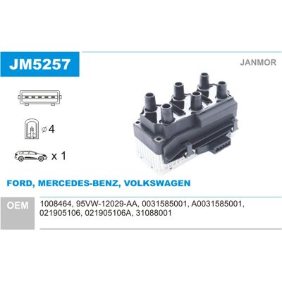 Janmor Zündspule Für Ford Galaxy - Zündspule Janmor Zündspule Für Ford Galaxy - Zündspule