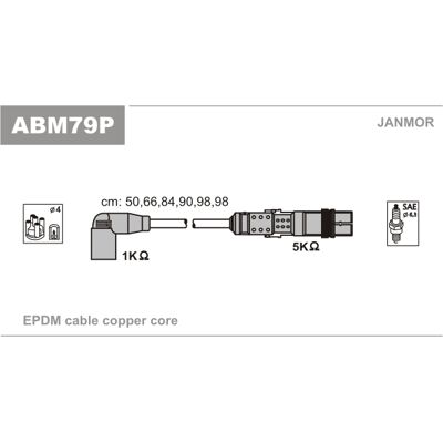 Janmor ABM79P Zündkabelsatz - Für VW Transporter Janmor ABM79P Zündkabelsatz - Für VW Transporter