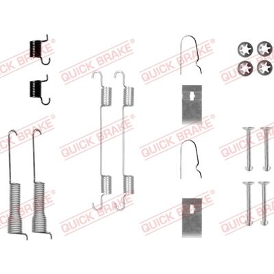 QUICK BRAKE 105-0800 Bremsbeläge - Bremszubehör-Set QUICK BRAKE 105-0800 Bremsbeläge - Bremszubehör-Set
