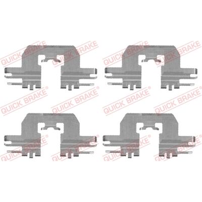 Quick Brake 109-1724 Hintere Bremsbeläge Zubehörset - Bremsart Quick Brake 109-1724 Hintere Bremsbeläge Zubehörset - Bremsart