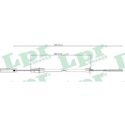 LPR - C0256C - 1115 - 820 - Kupplungsseil LPR - C0256C - 1115 - 820 - Kupplungsseil