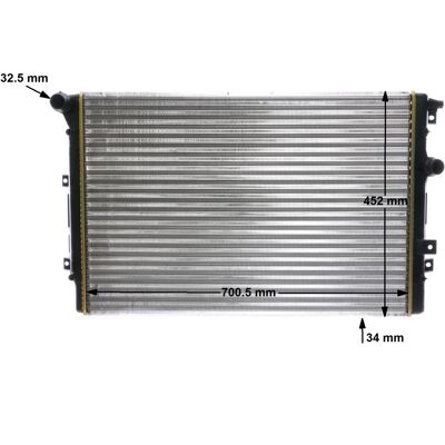 MAHLE CR 2032 000S Kühler - Motor Kühlung MAHLE CR 2032 000S Kühler - Motor Kühlung