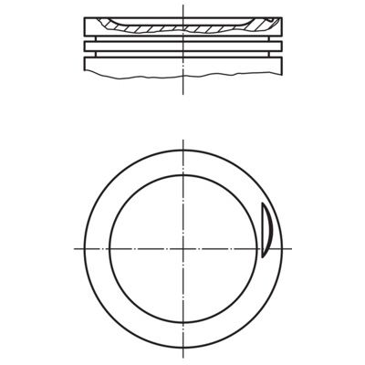 MAHLE 030 83 02 Kolben - mit Kolbenringen - für Passat B5 B6 B7, A4 B6 B7 - Kolben MAHLE 030 83 02 Kolben - mit Kolbenringen - für Passat B5 B6 B7, A4 B6 B7 - Kolben