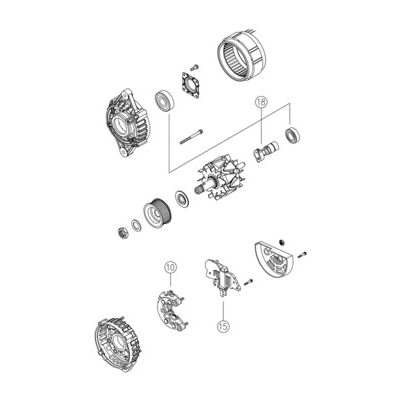 MAHLE ORIGINAL MG 822 Lichtmaschine - 28V 90A für IVECO, ASTRA MAHLE ORIGINAL MG 822 Lichtmaschine - 28V 90A für IVECO, ASTRA