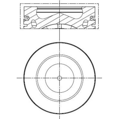 MAHLE ORIGINAL 028 PI 00121 000 Kolben - Segment, Kühlung - Kolben MAHLE ORIGINAL 028 PI 00121 000 Kolben - Segment, Kühlung - Kolben