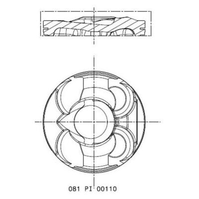 MAHLE 081 PI 00110 002 - Kolben für BMW - Präzise Passform MAHLE 081 PI 00110 002 - Kolben für BMW - Präzise Passform