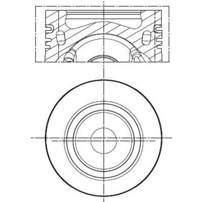 MAHLE Kolben 028 PI 00141 000 - Motoren Teil MAHLE Kolben 028 PI 00141 000 - Motoren Teil