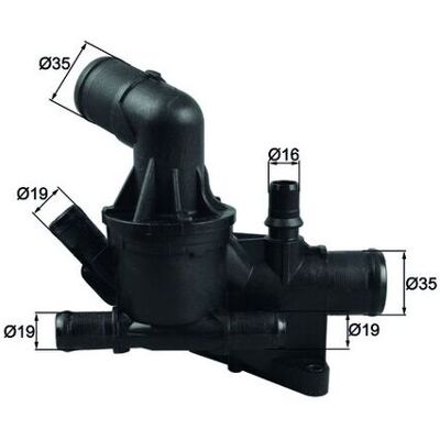 MAHLE TH 54 80 Wasserthermostat - Thermostat für Renault Megane 3 MAHLE TH 54 80 Wasserthermostat - Thermostat für Renault Megane 3
