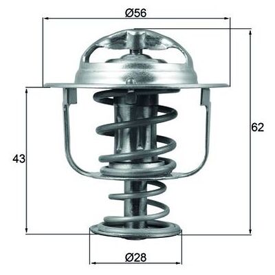 MAHLE - 71C - Nissan Interstar - Opel Combo Movano - Thermostat MAHLE - 71C - Nissan Interstar - Opel Combo Movano - Thermostat