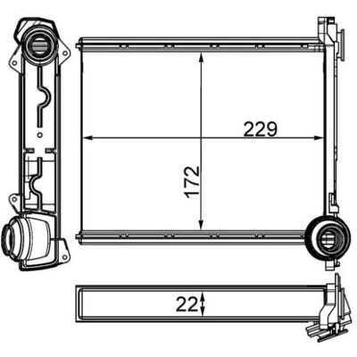 MAHLE AH 264 000S Heizkörper - Heizsystem für Peugeot 308, Citroën C3 MAHLE AH 264 000S Heizkörper - Heizsystem für Peugeot 308, Citroën C3