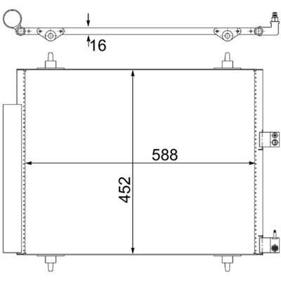 Mahle MAHLE ORIGINAL AC 515 000S Kondensor mit Trockner - Kondensator / Radiator / A/C Kondensator mit Trockner Mahle MAHLE ORIGINAL AC 515 000S Kondensor mit Trockner - Kondensator / Radiator / A/C Kondensator mit Trockner