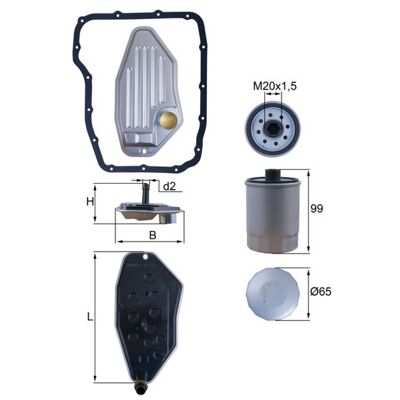 MAHLE ORIGINAL HX 276 - Automatikgetriebe Filter MAHLE ORIGINAL HX 276 - Automatikgetriebe Filter