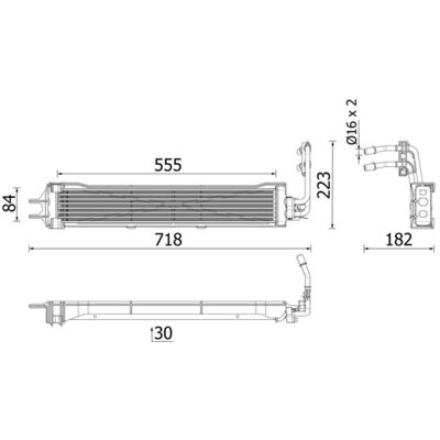 MAHLE CLC 333 000P - Automatikgetriebeölkühler MAHLE CLC 333 000P - Automatikgetriebeölkühler