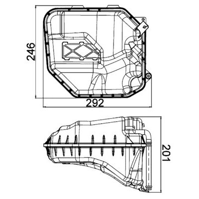 Mahle CRT 9 000S Ausgleichsbehälter - Ausgleichsbehälter Mahle CRT 9 000S Ausgleichsbehälter - Ausgleichsbehälter