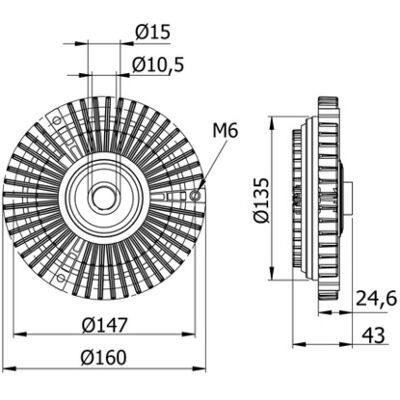 Mahle Visco-Kupplung Kühlerlüfter - CFC 52 000S Mahle Visco-Kupplung Kühlerlüfter - CFC 52 000S