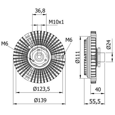 Mahle Visco-Kupplung Kühlerlüfter - A4 A6 Passat Skoda Mahle Visco-Kupplung Kühlerlüfter - A4 A6 Passat Skoda