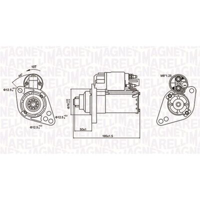 Magneti Marelli 063721294010 Anlasser - Starter, 12V, 1,1kW, Gegen den Uhrzeigersinn, 10 Zähne Magneti Marelli 063721294010 Anlasser - Starter, 12V, 1,1kW, Gegen den Uhrzeigersinn, 10 Zähne