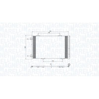 MAGNETI MARELLI 350203812000 OEM Klimakondensator MAGNETI MARELLI 350203812000 OEM Klimakondensator