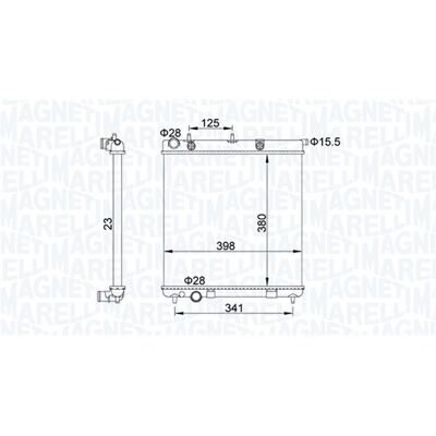 MAGNETI MARELLI 350213153700 Motor Kühler - Kühler MAGNETI MARELLI 350213153700 Motor Kühler - Kühler