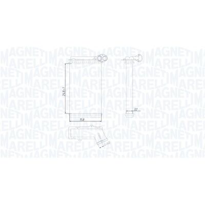 Magneti Marelli 350218422000 Heizradiator - Innenraumheizung Magneti Marelli 350218422000 Heizradiator - Innenraumheizung