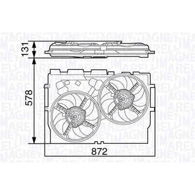 Magneti Marelli 069422583010 Lüfter für Fiat Ducato - Doppellüfter Magneti Marelli 069422583010 Lüfter für Fiat Ducato - Doppellüfter