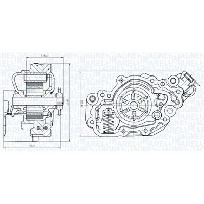 MAGNETI MARELLI 351516000082 - Ölölpumpe MAGNETI MARELLI 351516000082 - Ölölpumpe