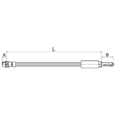Metzger Hinten Bremsschlauch für BMW 1-4, X1 - Bremsschlauch Metzger Hinten Bremsschlauch für BMW 1-4, X1 - Bremsschlauch