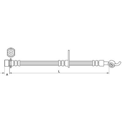 Metzger 4110986 Bremsschlauch - M10x1 SF Gewinde, 332mm Metzger 4110986 Bremsschlauch - M10x1 SF Gewinde, 332mm