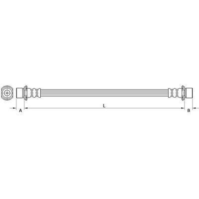 Metzger Hinterachse Bremsschlauch - 226mm, M10x1, passend für Citroën, Peugeot, Toyota Metzger Hinterachse Bremsschlauch - 226mm, M10x1, passend für Citroën, Peugeot, Toyota
