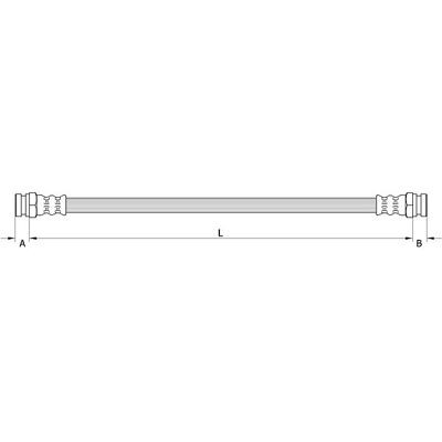 Metzger Opel Adam Hintere Bremsschlauch - 350mm, M10 x 1 Gewinde Metzger Opel Adam Hintere Bremsschlauch - 350mm, M10 x 1 Gewinde