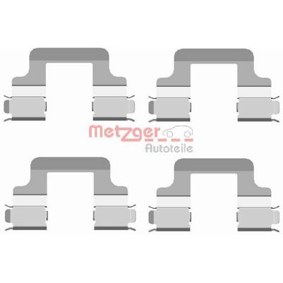 Metzger Hinterachse Bremsbeläge Set - Audi A3 A6 A7 - Belüfteter Scheibe Metzger Hinterachse Bremsbeläge Set - Audi A3 A6 A7 - Belüfteter Scheibe