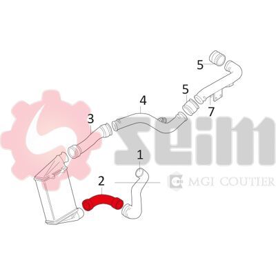 Seim Audi A4 A6 Passat - Ladeluftschlauch 50/48mm Seim Audi A4 A6 Passat - Ladeluftschlauch 50/48mm