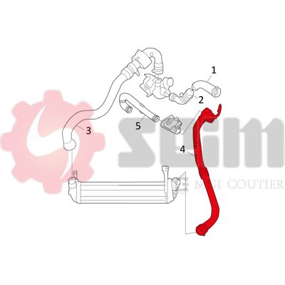 Seim Renault Megane Scénic Turboschlauch - Ladeluftschlauch Seim Renault Megane Scénic Turboschlauch - Ladeluftschlauch