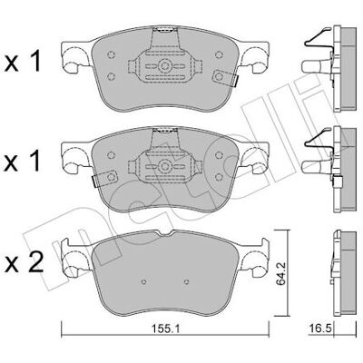 METELLI 22-1205-0 Verschleißwarnkontakt Bremsbeläge - Bremsensatz METELLI 22-1205-0 Verschleißwarnkontakt Bremsbeläge - Bremsensatz