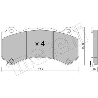 METELLI 22-1182-0 Verschleißwarnkontakt Bremsbeläge - Bremsbeläge-Set METELLI 22-1182-0 Verschleißwarnkontakt Bremsbeläge - Bremsbeläge-Set