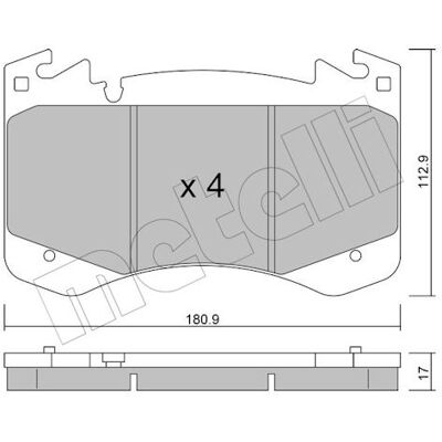 Land Rover METELLI 22-1392-0 Scheibenbremssatz Land Rover METELLI 22-1392-0 Scheibenbremssatz