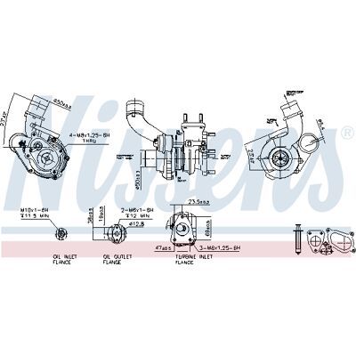 Nissens 93238 Turbolader mit Dichtungen - Turbolader Nissens 93238 Turbolader mit Dichtungen - Turbolader