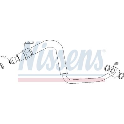 NISSENS 935047 Ölleitung - Ölleitung/Leitung NISSENS 935047 Ölleitung - Ölleitung/Leitung