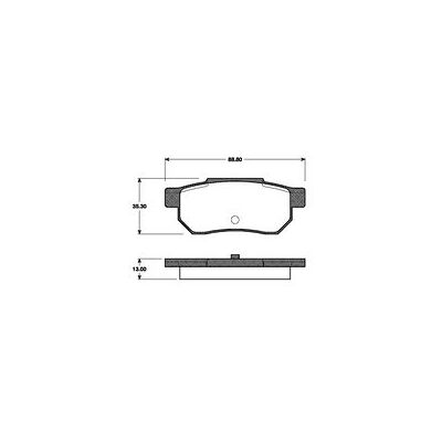 Honda 43022sd2930 Hinterachse Bremsbelagsatz - Bremsbelagsatz Honda 43022sd2930 Hinterachse Bremsbelagsatz - Bremsbelagsatz