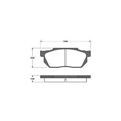 Nk Honda Civic CRX Bremsbelagsatz - Vorderachse Nk Honda Civic CRX Bremsbelagsatz - Vorderachse