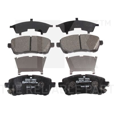 Daihatsu 04465B1120000 Vorderachse Bremsbeläge - Bremsenteile Daihatsu 04465B1120000 Vorderachse Bremsbeläge - Bremsenteile