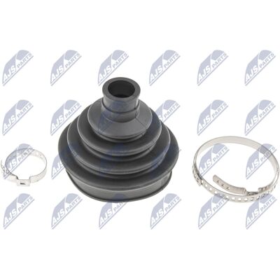 NTY Achsmanschette Satz - Vorderachse - Mit Schellen - Länge 83mm NTY Achsmanschette Satz - Vorderachse - Mit Schellen - Länge 83mm
