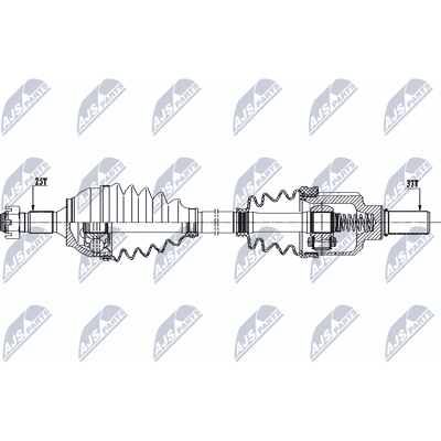 Citroën NPW-CT-077 Antriebswelle - Vorderachse links - Typ 600 Citroën NPW-CT-077 Antriebswelle - Vorderachse links - Typ 600