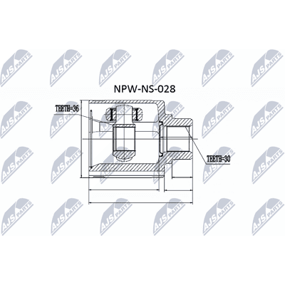 NTY NPW-NS-028 Antriebswellen-Gelenk - Antriebsart NTY NPW-NS-028 Antriebswellen-Gelenk - Antriebsart